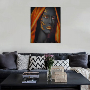 Tablou LED canvas Golden Style cu leduri lumini 64 x 45 cm - Img 3