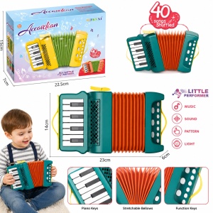 Acordeon electronic pentru copii cu muzica si 40 de melodii - Img 3