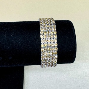 Bratara lata Noyr, cu pietre semipretioase, pentru femei, Gold