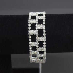 Bratara Stania eleganta, cu pietre semipretioase, pentru femei, argintiu, BS011