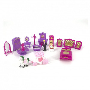 Castel de jucarie cu figurine si mobilier, efecte sonore si luminoase, My Dream Beauty - Img 2