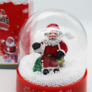 Decoratiune de Craciun cu muzicuta, tip globulet cu Mos Craciun, DS0063