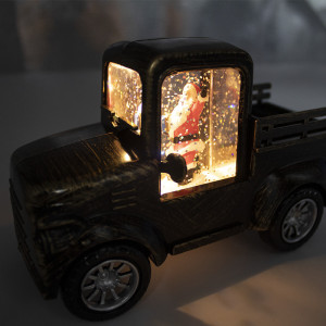 Decoratiune luminoasa, masinuta cu tematica de Craciun, cu LED, Baza 16x8, inaltime 10 cm - Img 3