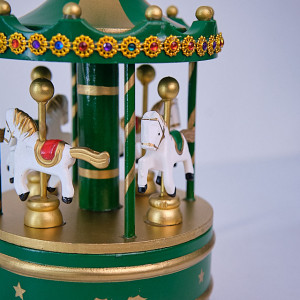 Decoratiune tip Caruselul Muzical „Carnavalul Cailor”, Verde