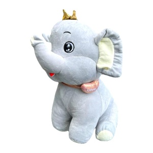 Elefant de plus Trompi, Inaltime 47 cm, Gri