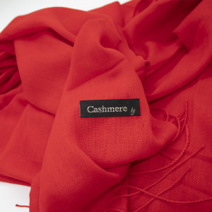 Esarfa tip sal, din material subtire cu casmir, in cutie cadou, Rosu1
