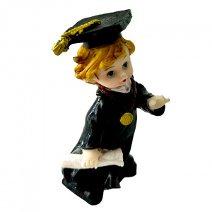Figurina din rasina, absolvent cu diploma 11 cm, - Img 3
