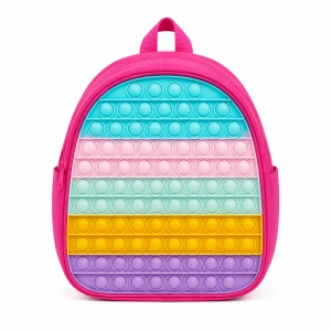 Ghiozdan copii pentru gradinita cu fata Pop It senzoriala, bretele reglabile, 27 x 23 x 9 cm - Img 3
