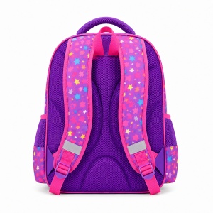 Ghiozdan scolar 3D ergonomic pentru fete Unicorn, 42x30x22 cm, Roz - Img 4