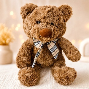 Pachet pentru copii Sweet Hug, ursulet de plus maro si mix dulciuri Kinder & Alka - Img 2