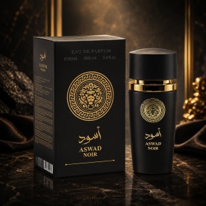 Parfum arabesc, Apa de parfum Al Fakhr Perfumes Aswad Noir, Barbati, 100 ml - Img 2