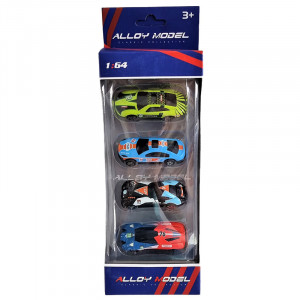 Set 4 masinute de raliu - Mini Supercars