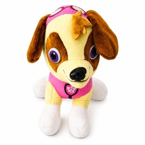 Set complet pentru fete Skye Paw Patrol, jucarie de plus, gel de sus 2in1 si selectie de dulciuri, in ambalaj premium cu funda - Img 4