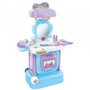 Set Masa cu oglinda, accesorii si Troller, 2 in 1