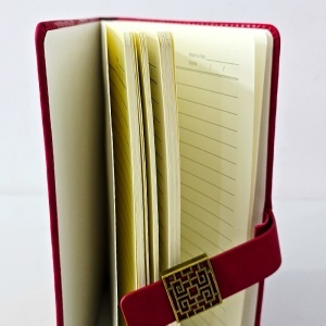Set Oriental Notebook, cu agenda si pix, in cutie eleganta, Rosu - Img 6