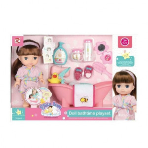 Set Papusa Tutu Love cu accesorii pentru baie