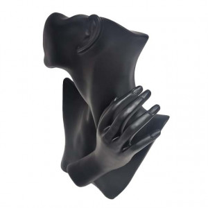Suport in forma de bust pentru accesorii, Negru1