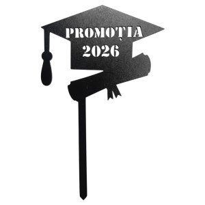 Topper Absolvire Promotia 2026, 10 x 16 cm