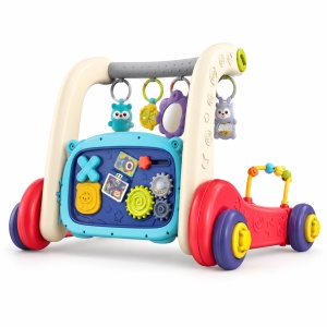 Antepremergator multifunctional pentru bebelusi, cu panou de activitati, 3 etape de utilizare, 0+ luni