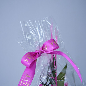 Aranjament floral in ghiveci, din flori uscate, roz, 27cm