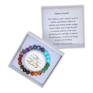 Bratara Chakra, din pietre semipretioase in cutie cadou, Multicolor