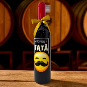 Caseta eleganta vin pentru tata, in forma de sticla cu 5 accesorii, 33 cm - Img 3