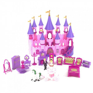 Castel de jucarie cu figurine si mobilier, efecte sonore si luminoase, My Dream Beauty - Img 3