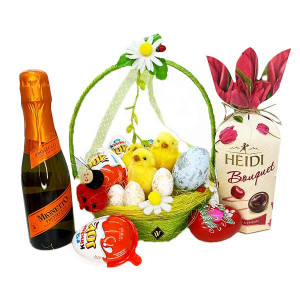 Pachet HappyEaster, cosulet, Prosecco si Heidi