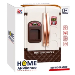 Frigider de jucarie copii cu accesorii alimentare, mini appliance pentru joc de rol 3+ ani