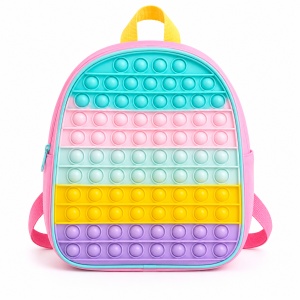Ghiozdan copii pentru gradinita cu fata Pop It senzoriala, bretele reglabile, 27 x 23 x 9 cm