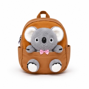 Ghiozdan copii pentru gradinita cu koala 3D din plus, 28x22x10 cm - Img 4