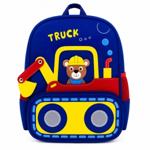 Ghiozdan copii pentru gradinita cu model Baby Truck, 35×27 cm - Img 1