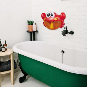 Jucarie de baie Bubble Crab cu difuzor de spuma si muzica