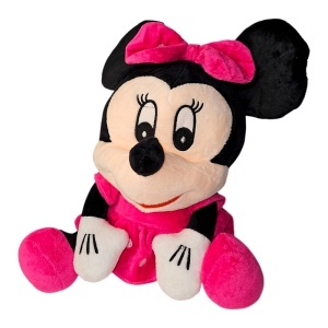 Jucarie de plus Minnie pentru copii, inaltime 35cm, roz - Img 4