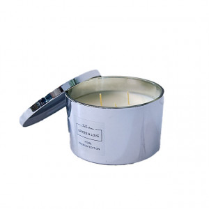 Lumanare parfumata Aromatherapy, silver