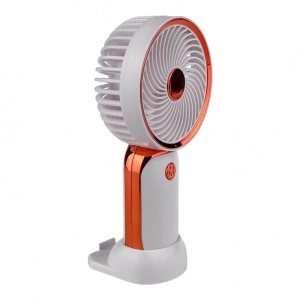 Micro-ventilator din plastic cu incarcare prin USB, Alb - Img 2