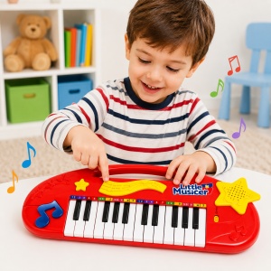 Orga electronica pentru copii, 24 melodii Demo, lumini si efecte sonore - Img 3