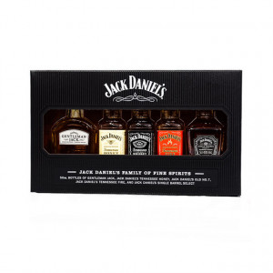 Pachet Jack Drink's Family cu 5 sticle, Jack Daniel’s Gentleman, Jack Daniel’s Honey, Jack Daniel’s  whiskey, Jack Daniel’s Fire si Jack Daniel’s Single