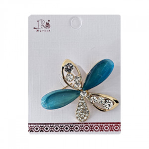 Pachet cadou femei ForYou, brosa si esarfa in cutie eleganta cu funda - Img 5