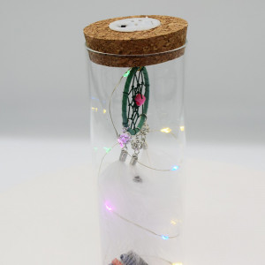 Prinzator de vise in suport din plastic, cu LED