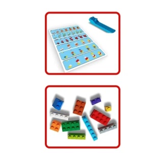 Set 1000 piese de construit colorate pentru copii 6+ ani, joc educativ creativ - Img 4