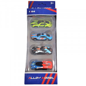 Set 4 masinute de raliu - Mini Supercars
