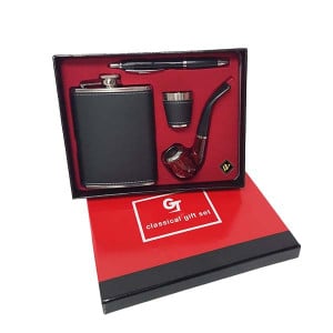 Set cadou pentru barbati cu accesorii, negru