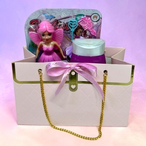 Set fete Frozen, papusa Zana cu accesorii fashion, balsam buze, spuma baie 250 ml si bratara - Img 7
