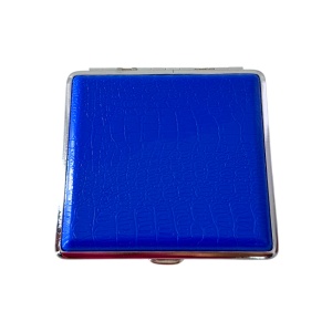 Tabachera kitt accesorii pentru rulat tigari, cu spatiu depozitare tutun, model vintage, Albastru