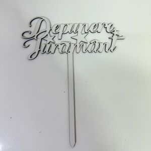 Topper, Ornament Decorativ din lemn "Depunere juramant"