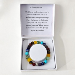 Bratara Chakra, din pietre semipretioase in cutie cadou