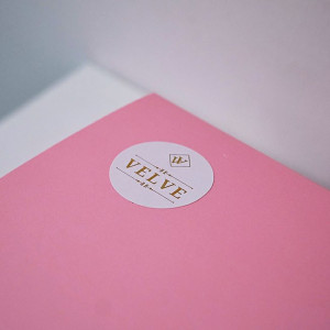 Cutie pentru cadouri, Rosy Elegance, cu funda aurie, Roz, 28x20,5x8 cm