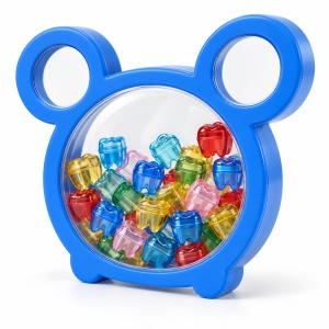 Cutie pentru pastrarea dintisorilor de lapte Bear, cu recipiente individuale colorate, albastru - Img 5