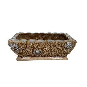 Vas din ceramica in forma dreptunghiulara 